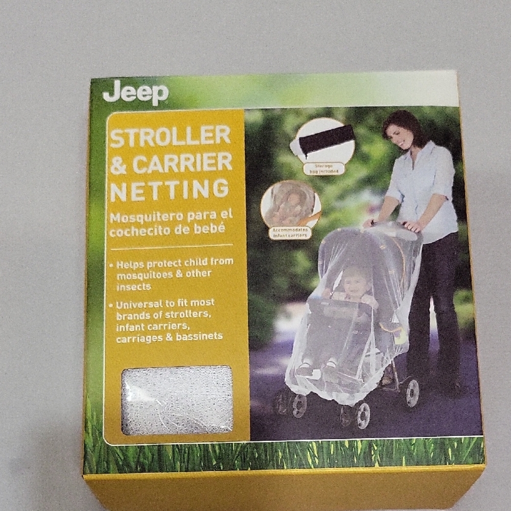 Jeep White Mesh Stroller & Carrier Netting